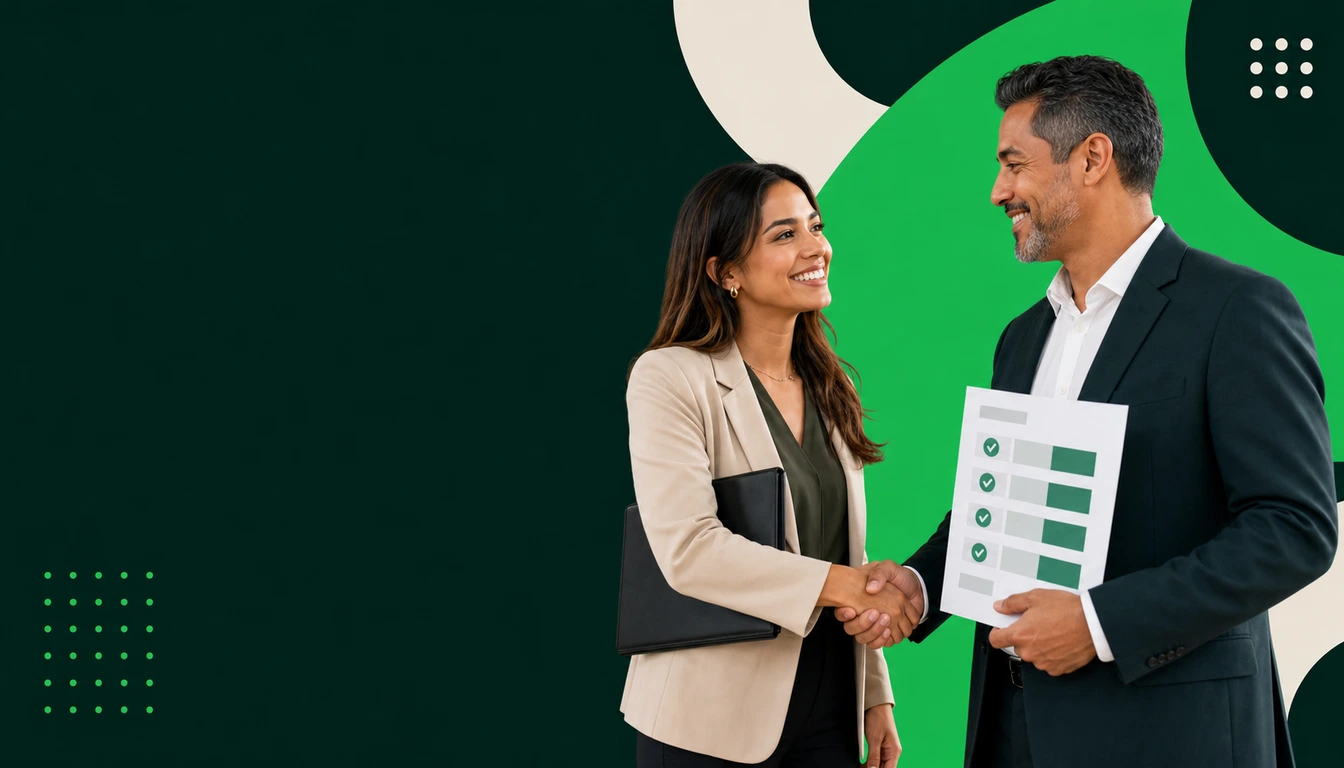 Entrepreneur evaluating an accounting firm with clear criteria and references.