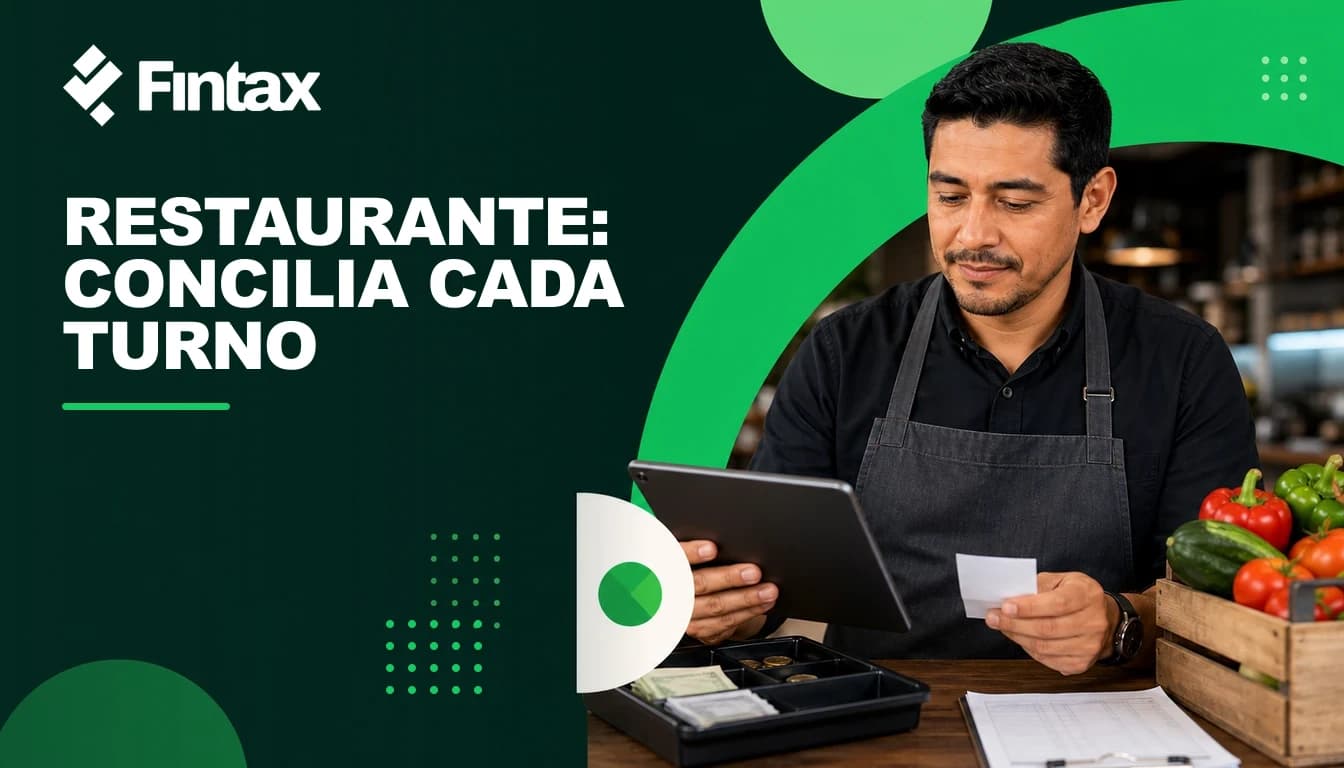 Restaurant manager reconciling cash, apps, tips, and inventory.