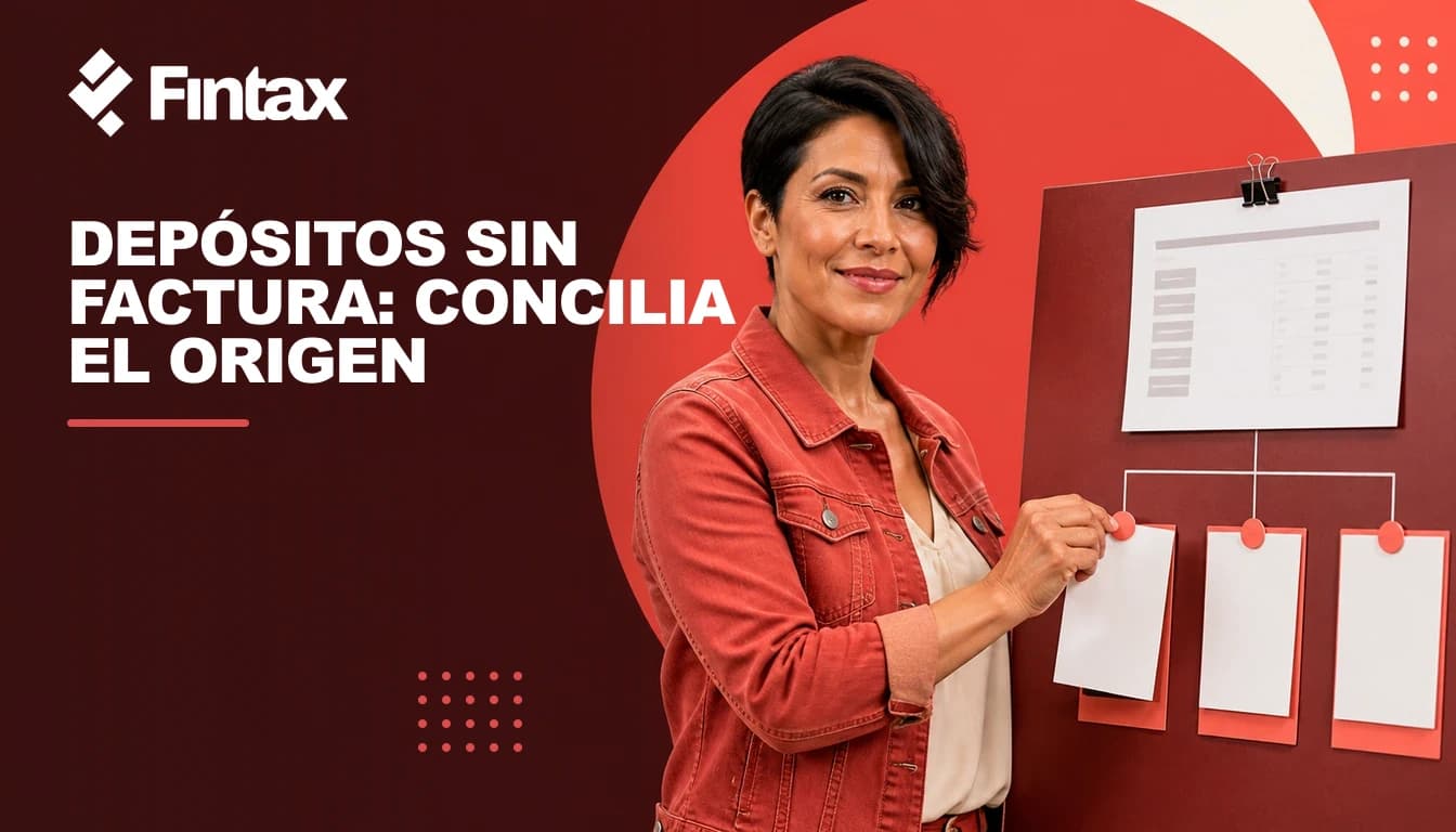 Dueña de negocio conciliando depósitos bancarios con ventas, CFDI y declaraciones.