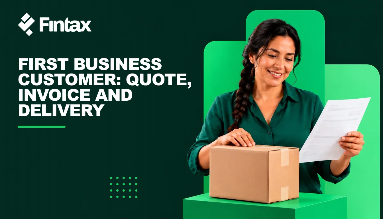 A Mexican businesswoman reviews a quotation and records for her first business customer.