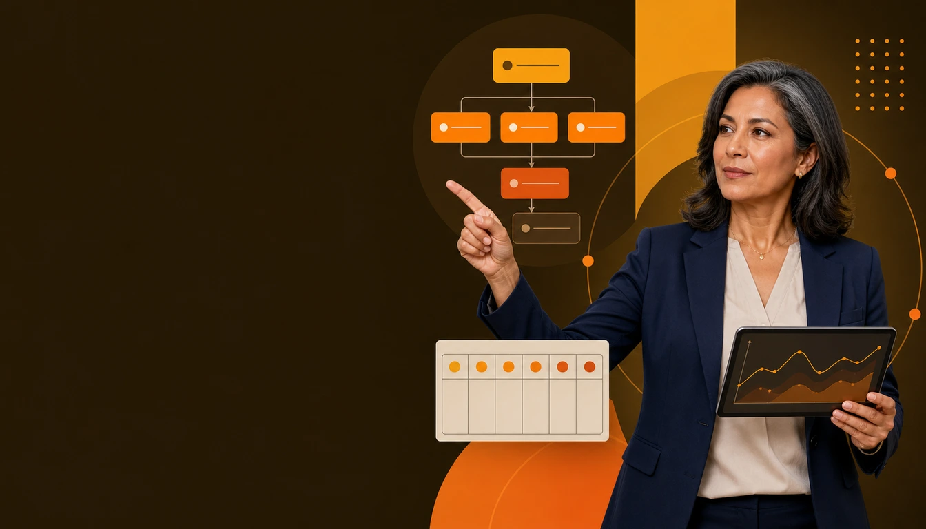 Directora financiera preparando el flujo de efectivo y los impuestos del segundo semestre.