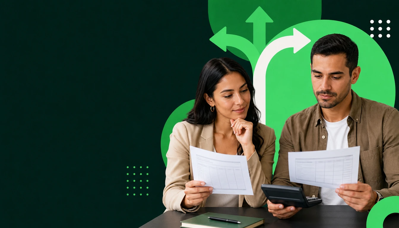 Independent professional and accountant comparing tax scenarios before choosing RESICO.