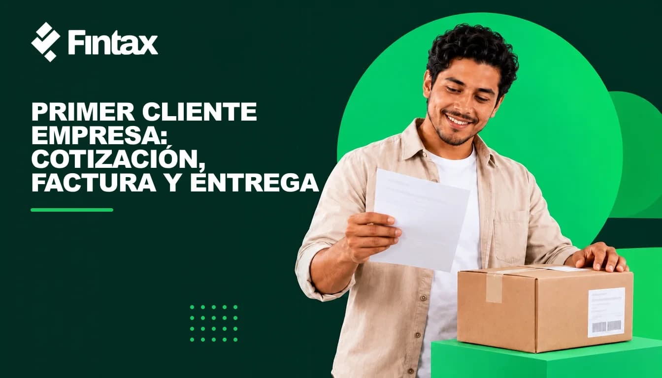 Un empresario mexicano revisa una cotización y documentos de su primer pedido empresarial.