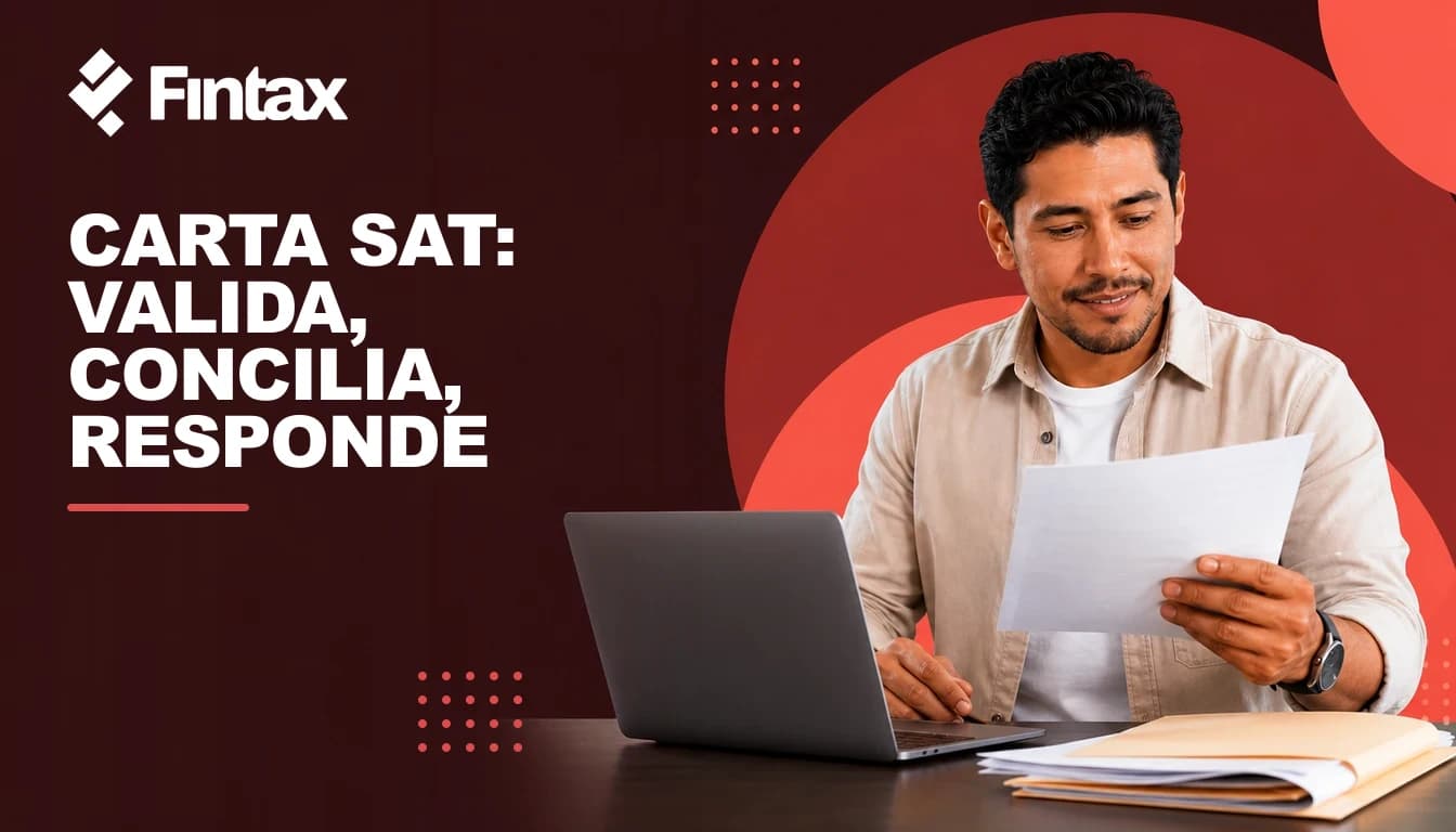 Empresaria autenticando una carta invitación y preparando aclaración SAT.