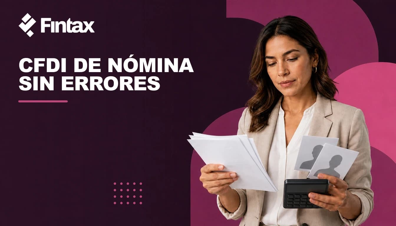 Especialista revisando recibos CFDI de nómina contra datos de colaboradores.