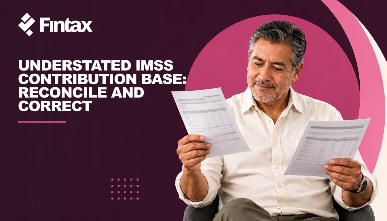 A Mexican payroll specialist compares pay receipts with salary contribution records.