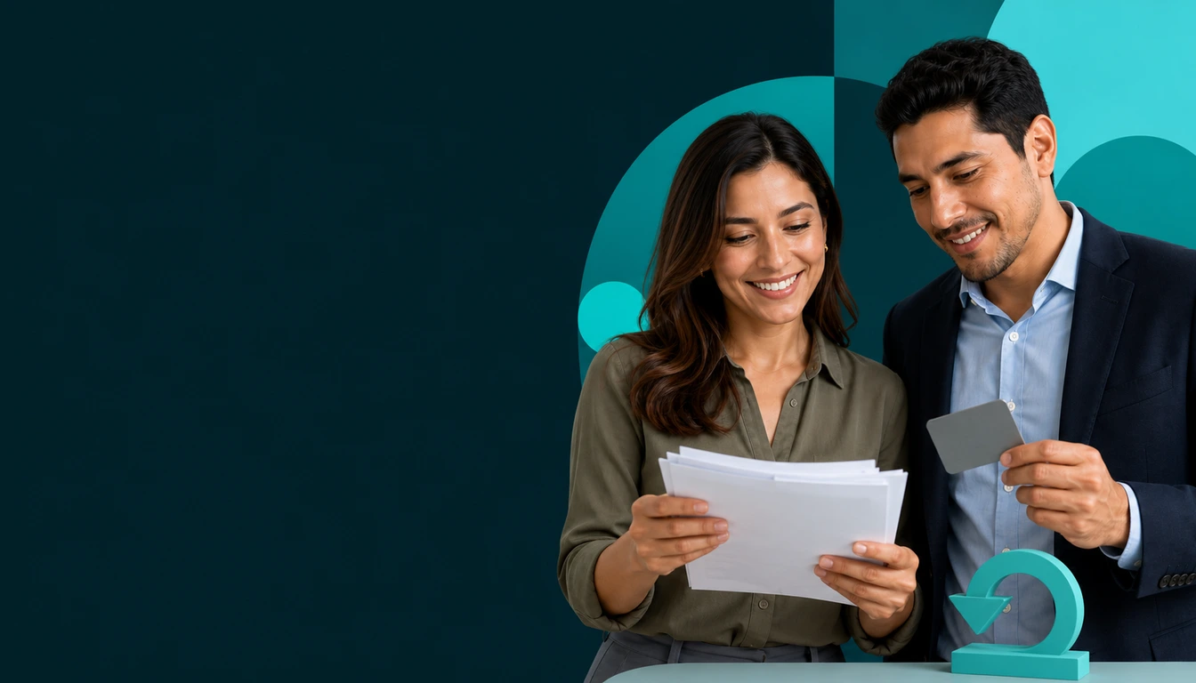 Taxpayer and accountant verifying a credit balance before requesting a refund.