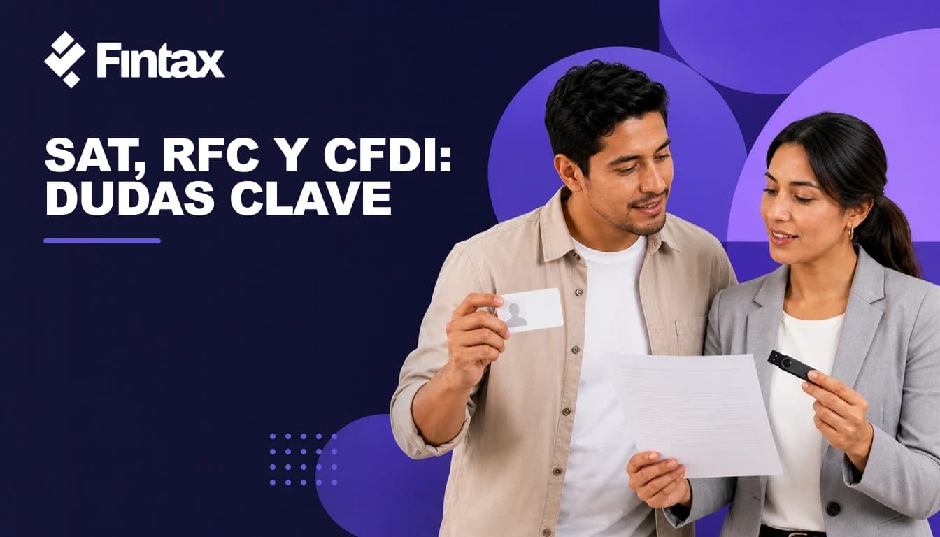 Emprendedor resolviendo con una asesora dudas sobre RFC, facturación y cumplimiento.