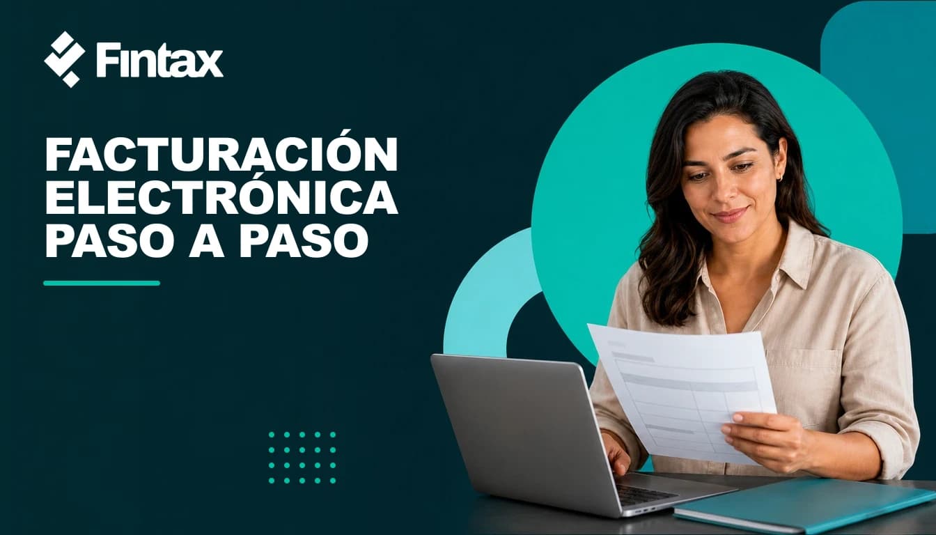 Comerciante emitiendo y revisando una factura electrónica para un cliente.