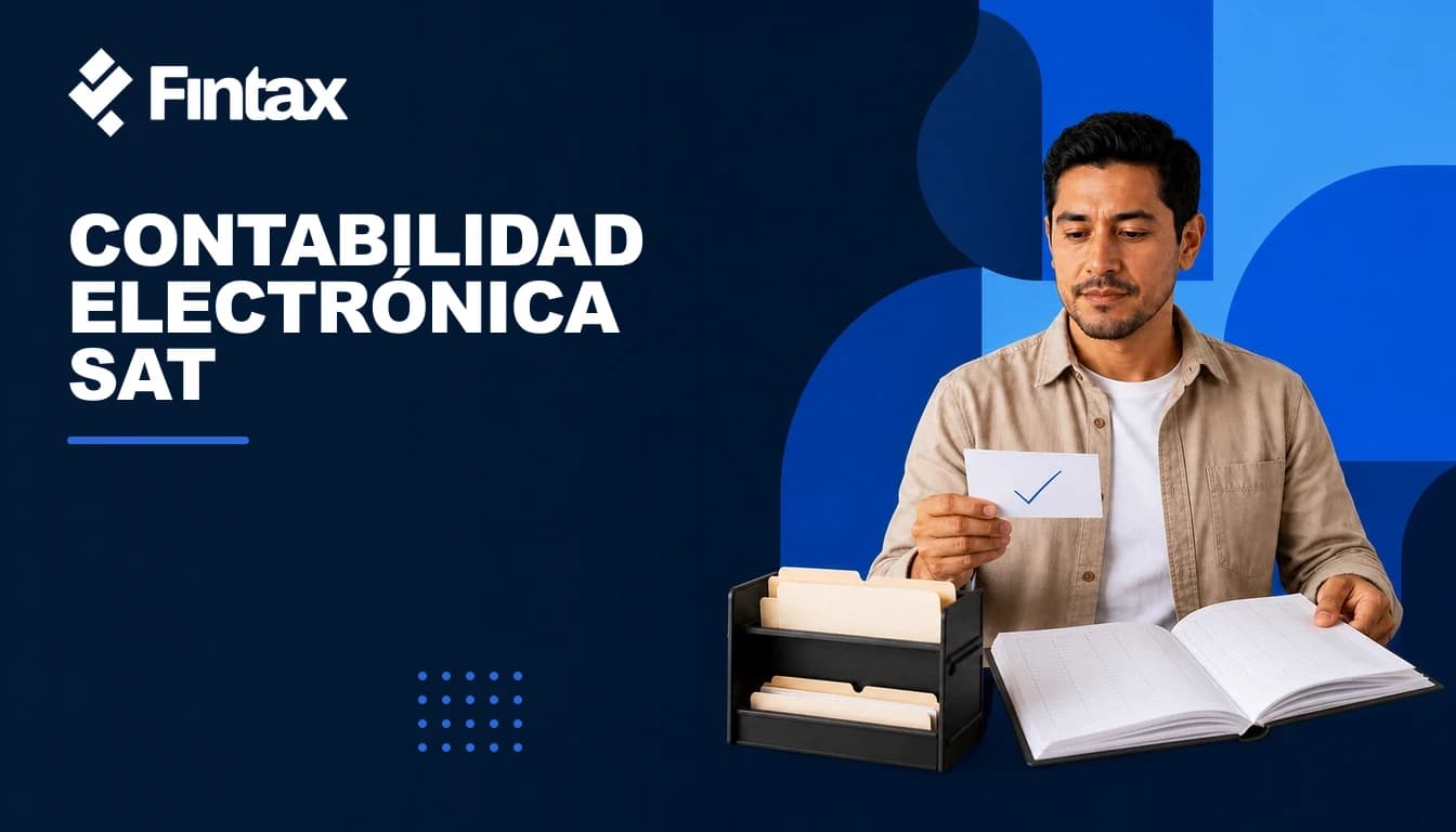 Contadora preparando catálogo, balanza y acuses de contabilidad electrónica.