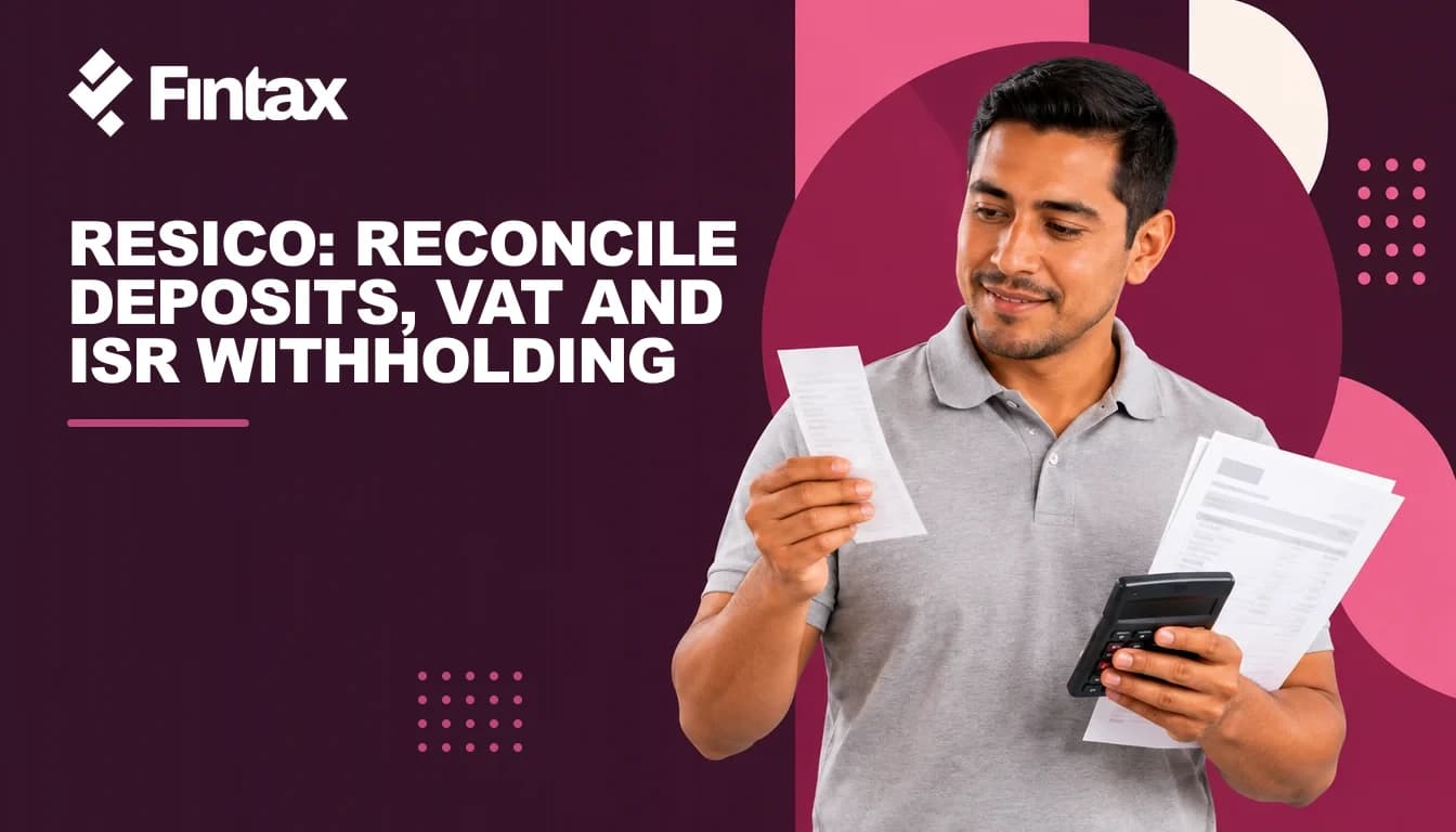 A Mexican merchant links a payment receipt to an invoice while using a calculator.