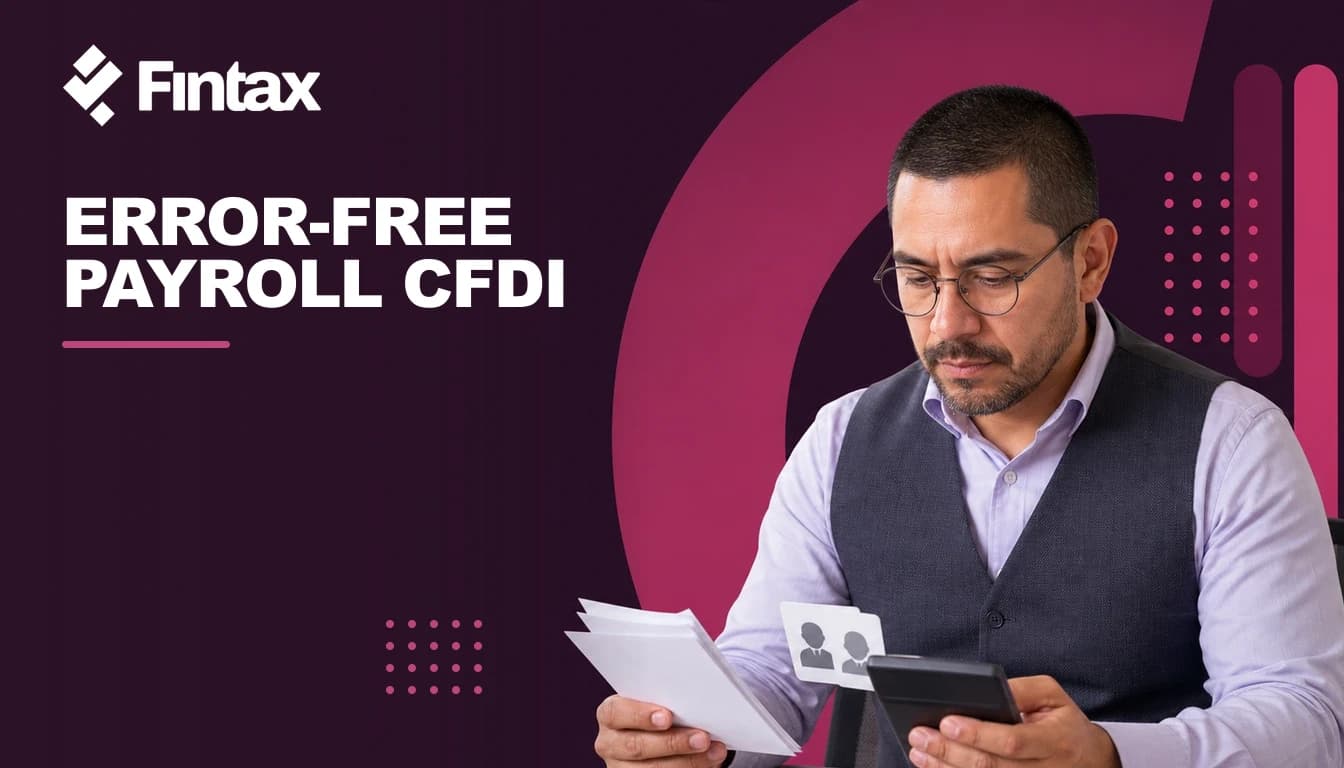 Payroll specialist checking CFDI receipts against employee tax data.