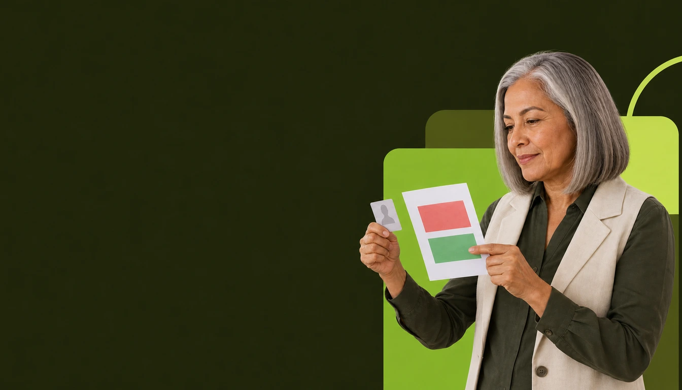 Freelancer reviewing and correcting an individual tax-compliance status with an advisor.