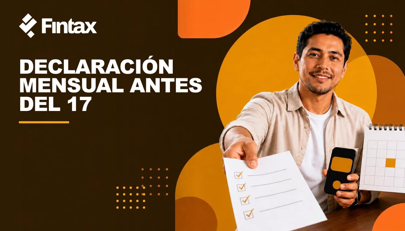Persona física revisando su checklist antes de enviar la declaración mensual del 17 de junio.
