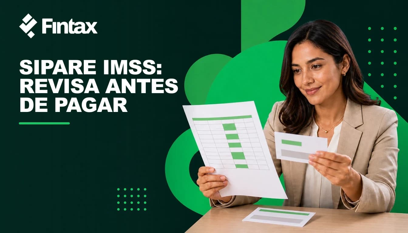 Payroll specialist validating SIPARE IMSS contributions before payment.