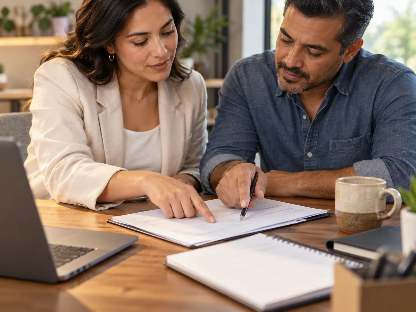Accounting documents reviewed together