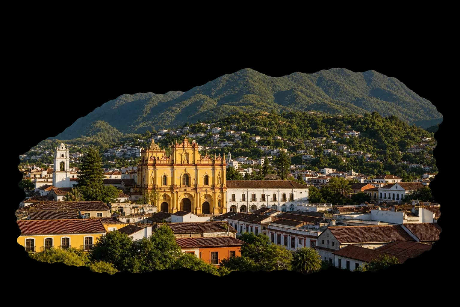 Centro histórico de Chiapas con montañas al fondo para servicios contables locales