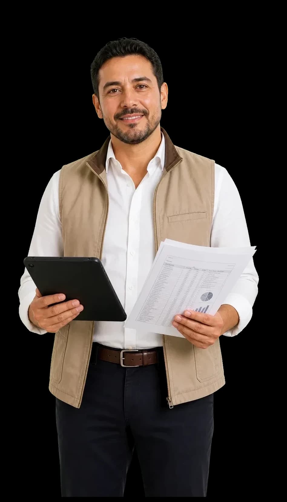 Business owner in Jalisco reviewing tax documents with accounting support