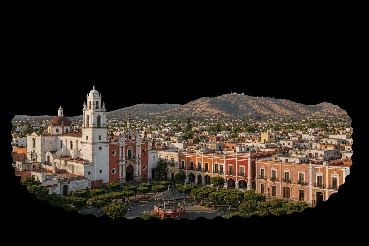 Centro histórico de Tlaxcala y paisaje regional para servicios contables locales