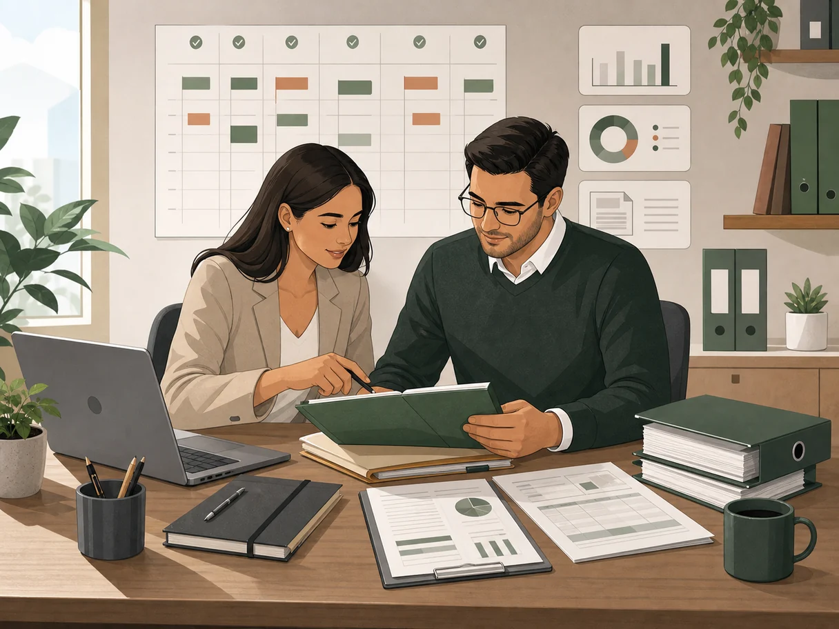 Accounting firm: monthly follow-up and tax control