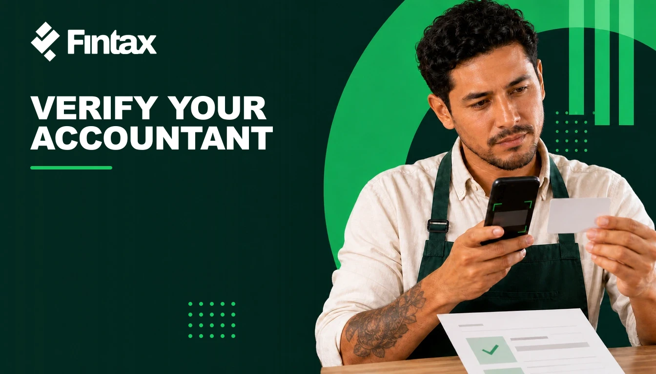 Business owner validating an accountant's credentials and professional record.