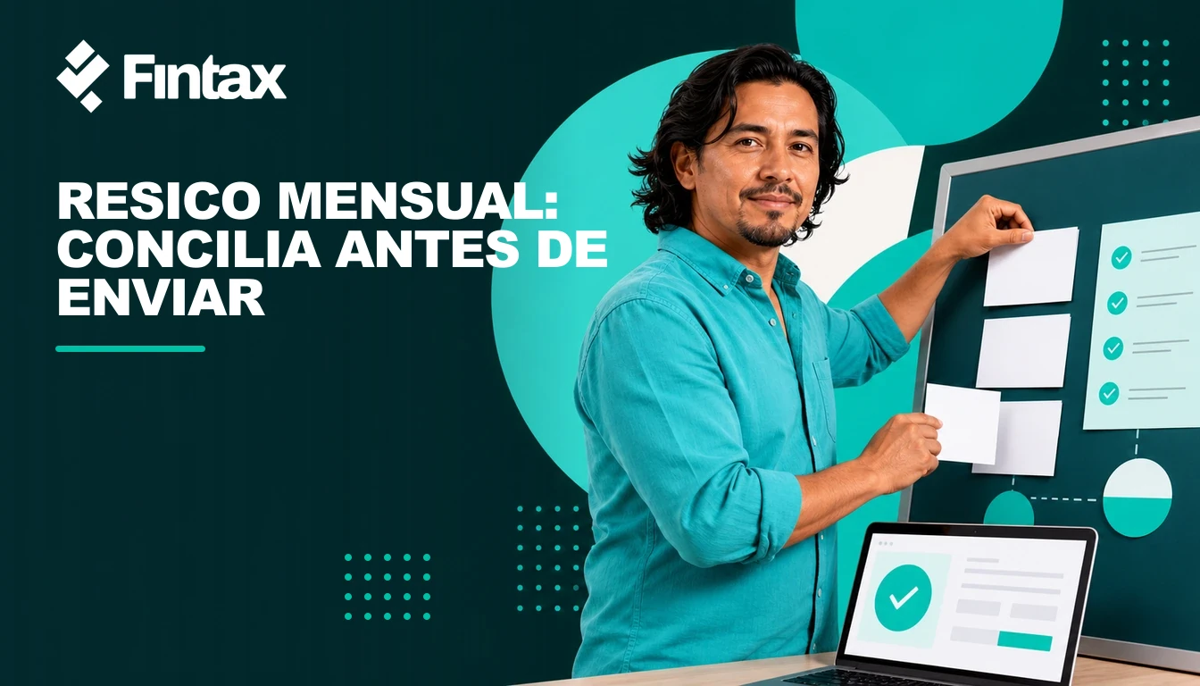 Profesional en RESICO revisando CFDI cobrados, IVA y declaración mensual con su contadora.