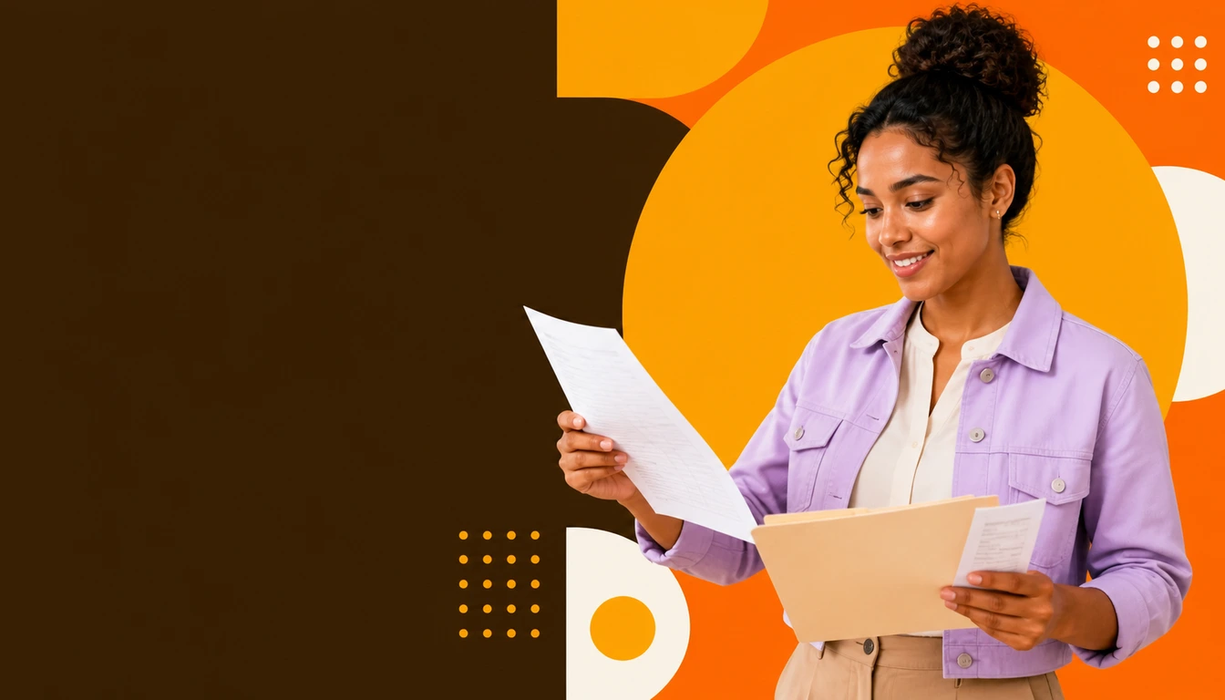 Taxpayer and accountant organizing a late return with acknowledgment and payment slip.