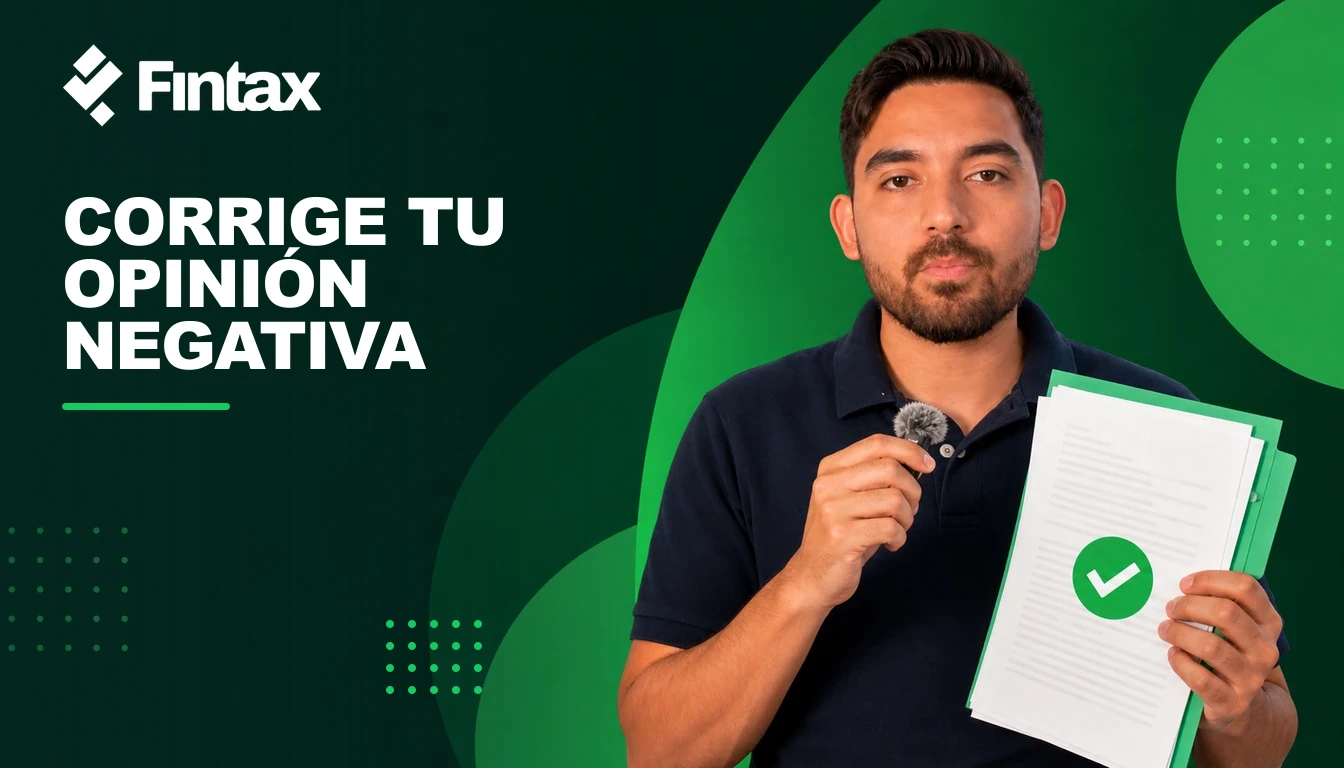 Asesor del video de Fintax explicando cómo subsanar una opinión de cumplimiento negativa.