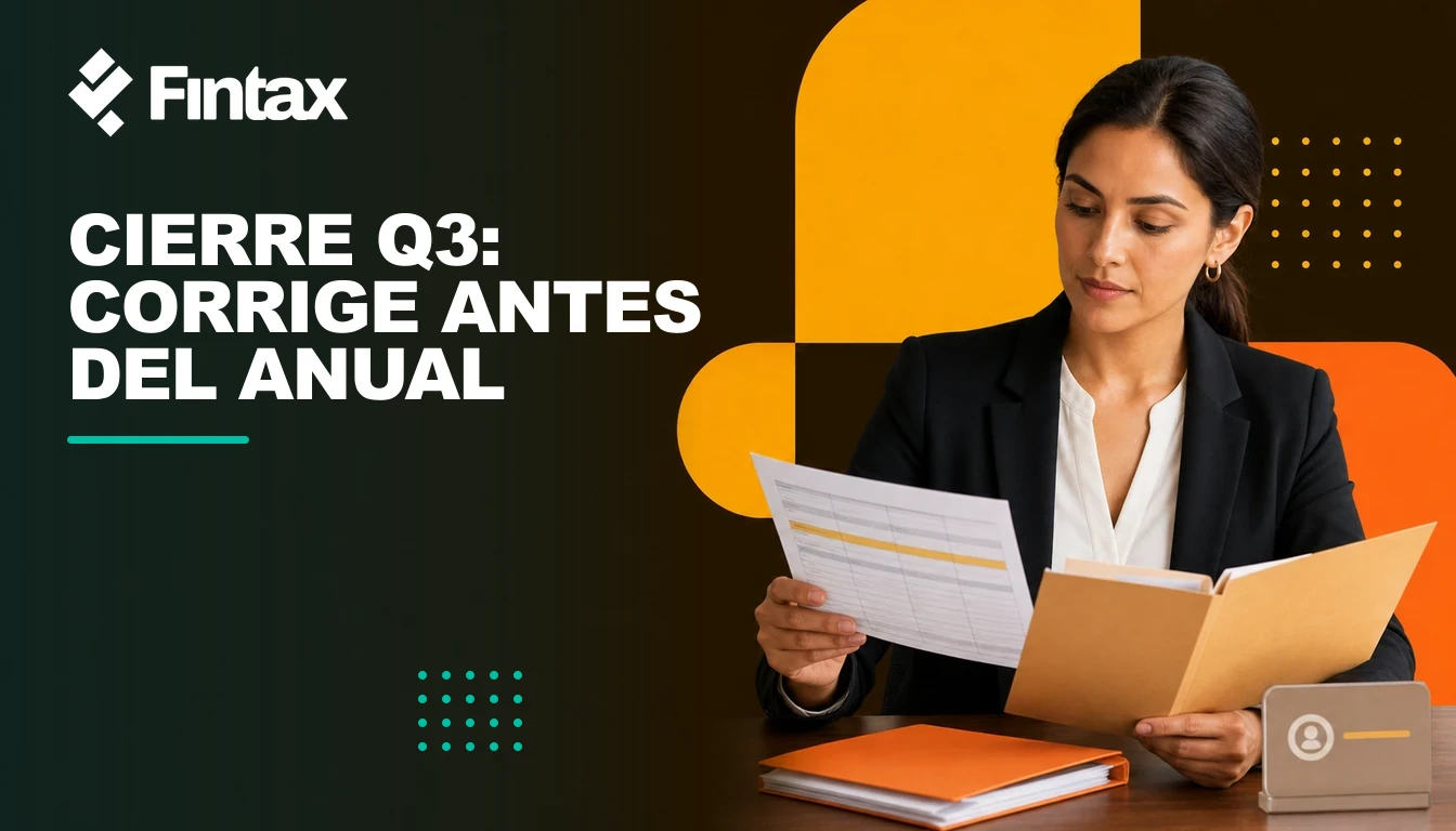 Equipo financiero preparando conciliaciones para el cierre del tercer trimestre.