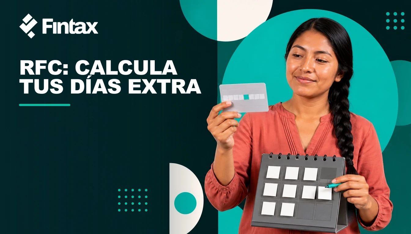 Contribuyente contando días hábiles en un calendario a partir del sexto dígito numérico de su RFC.