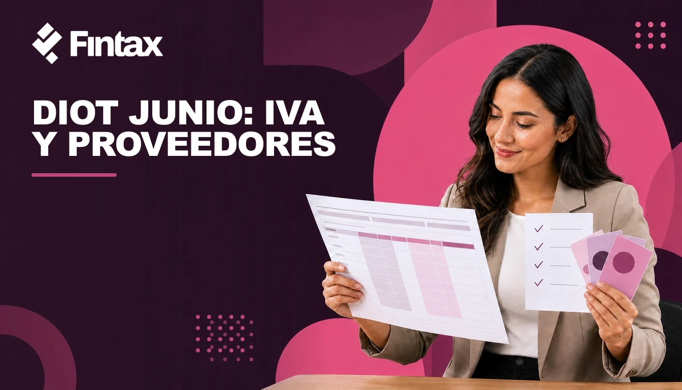 Analista conciliando IVA y registros de proveedores antes de presentar la DIOT de junio.