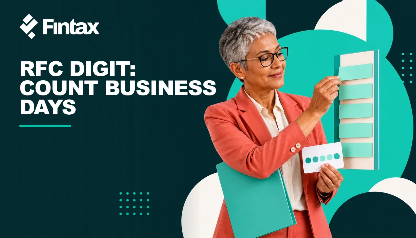 Mexico finance manager counting tax business days from the sixth numeric digit of the company's RFC.
